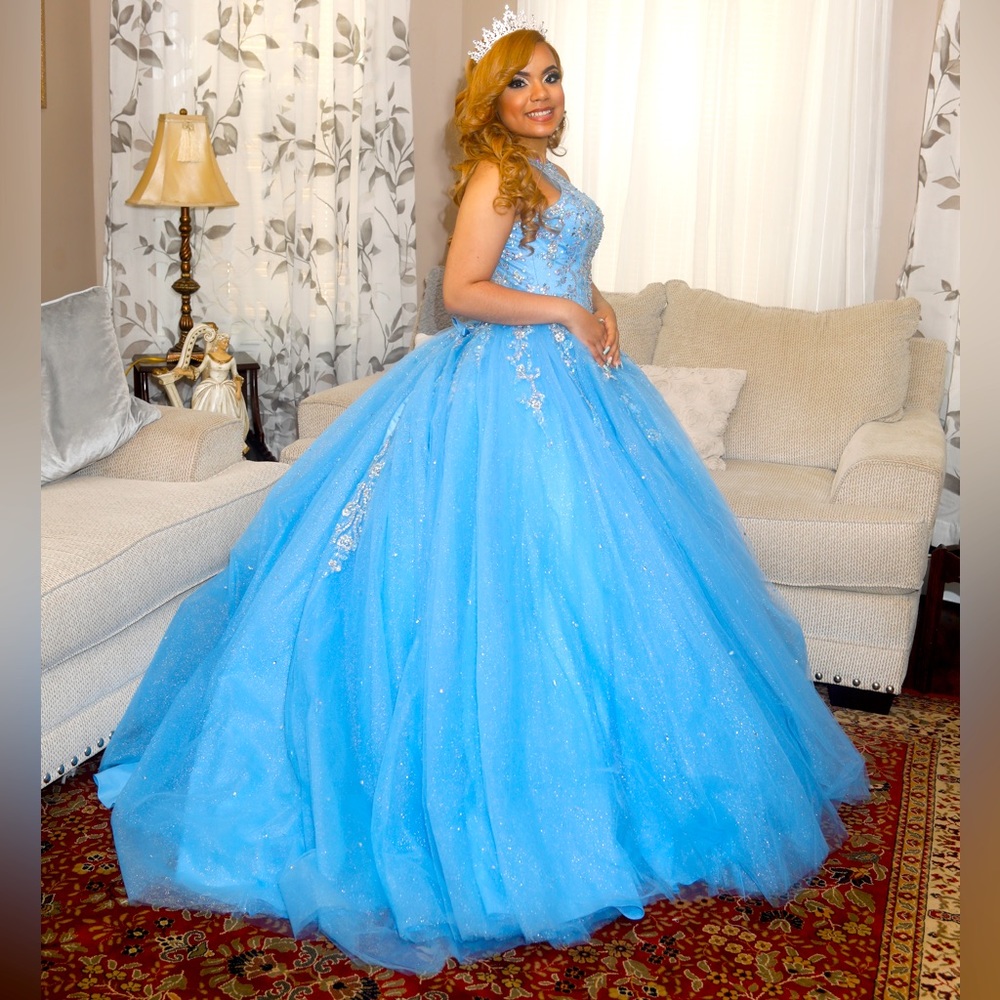 Quinceañera/sweet 16 dress in blue